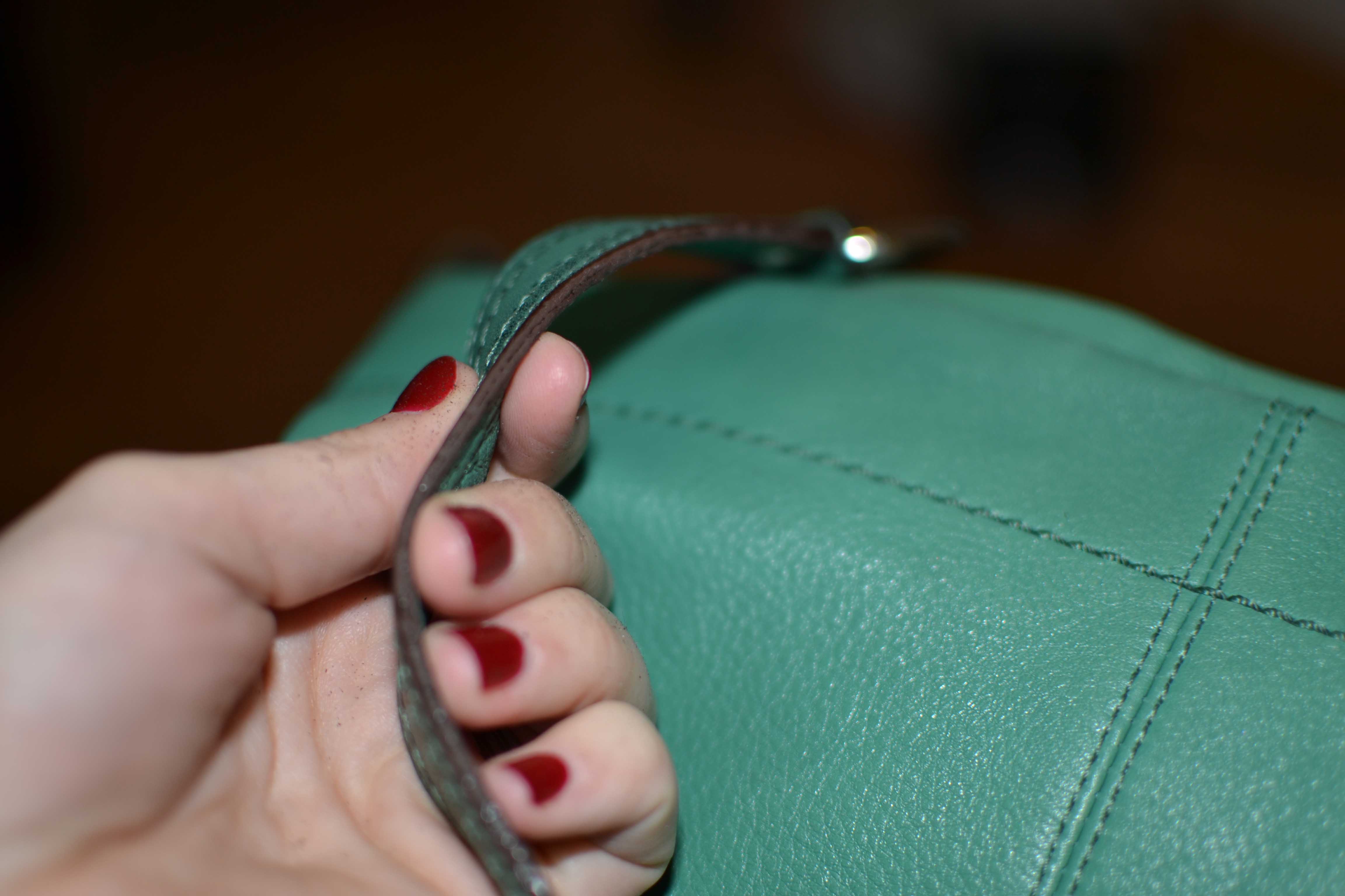 how to fix peeling purse strap